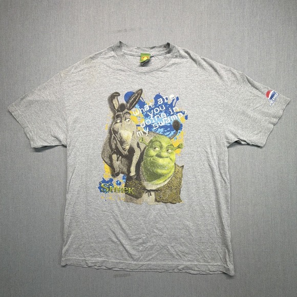 Vintage Y2K Shrek 2 Movie Promo T Shirt Sierra Mist Pepsi Mens XL